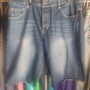 Classic Blue Denim Men's Shorts